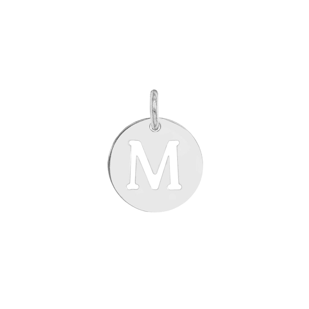 Charm Lettera in Oro – Modello 4 M Oro Bianco