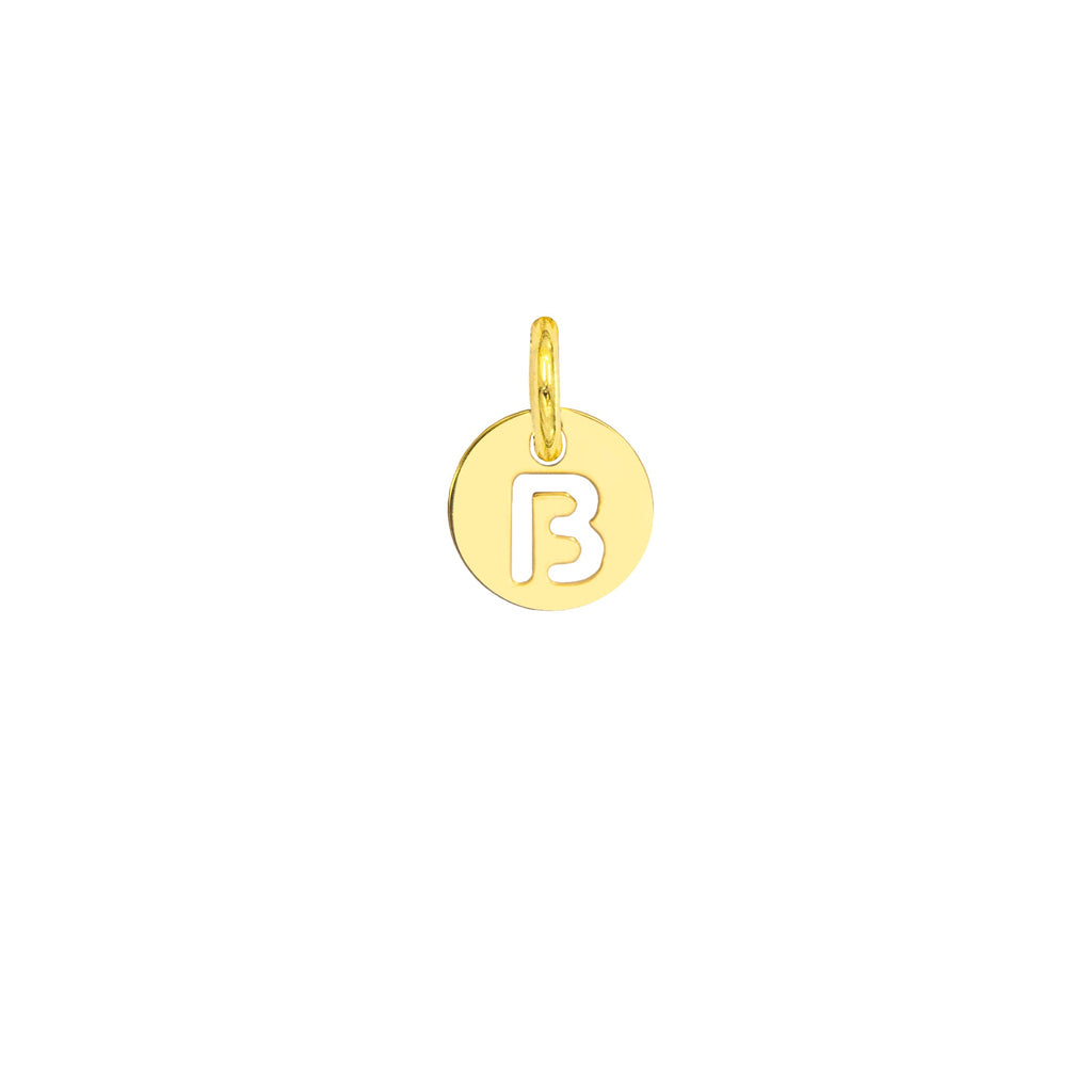 Charm Lettera in Oro – Modello 3 B Oro Giallo