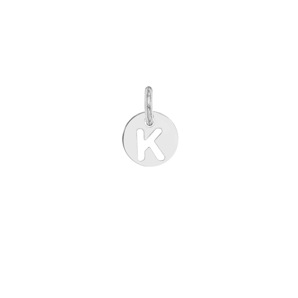 Charm Lettera in Oro – Modello 3 K Oro Bianco