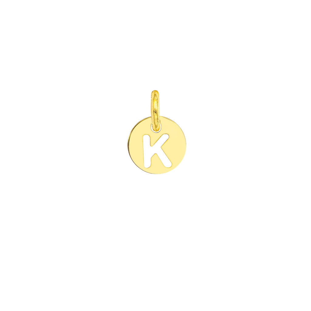 Charm Lettera in Oro – Modello 3 K Oro Giallo