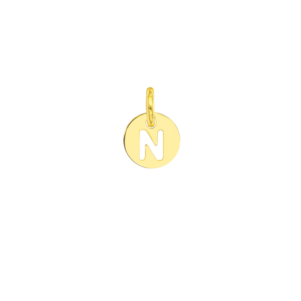 Charm Lettera in Oro – Modello 3 N Oro Giallo