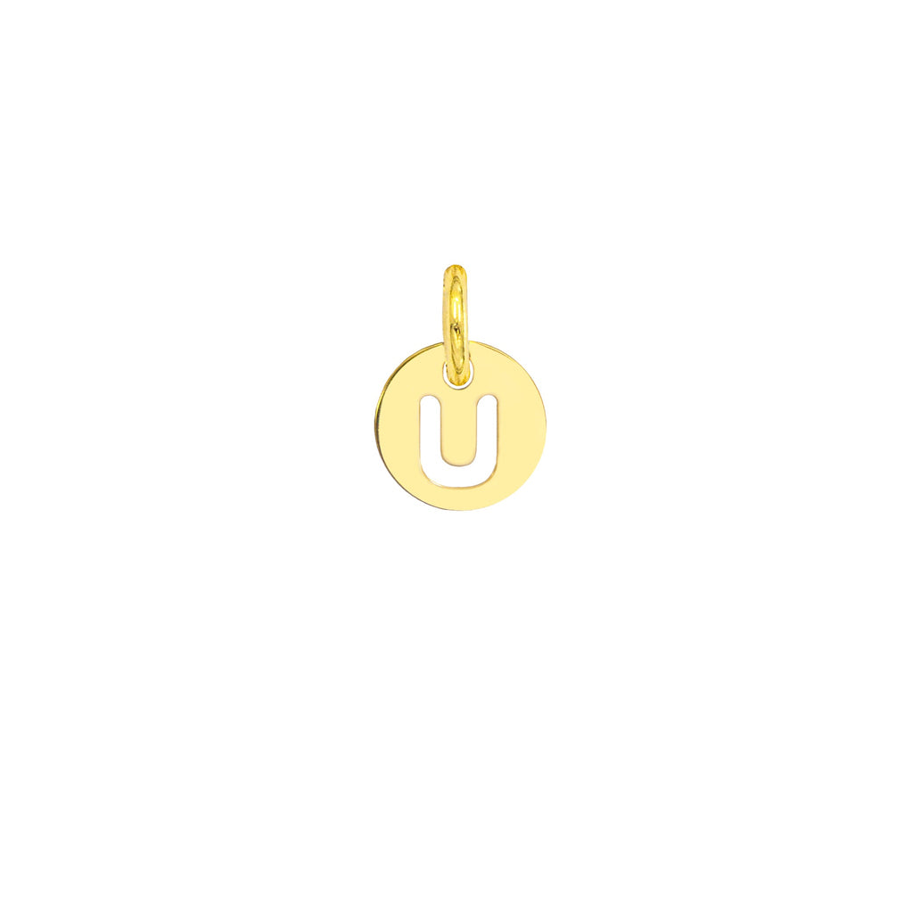 Charm Lettera in Oro – Modello 3 U Oro Giallo