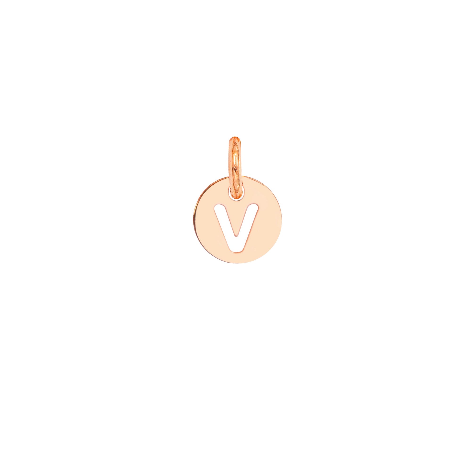 Charm Lettera V in Oro