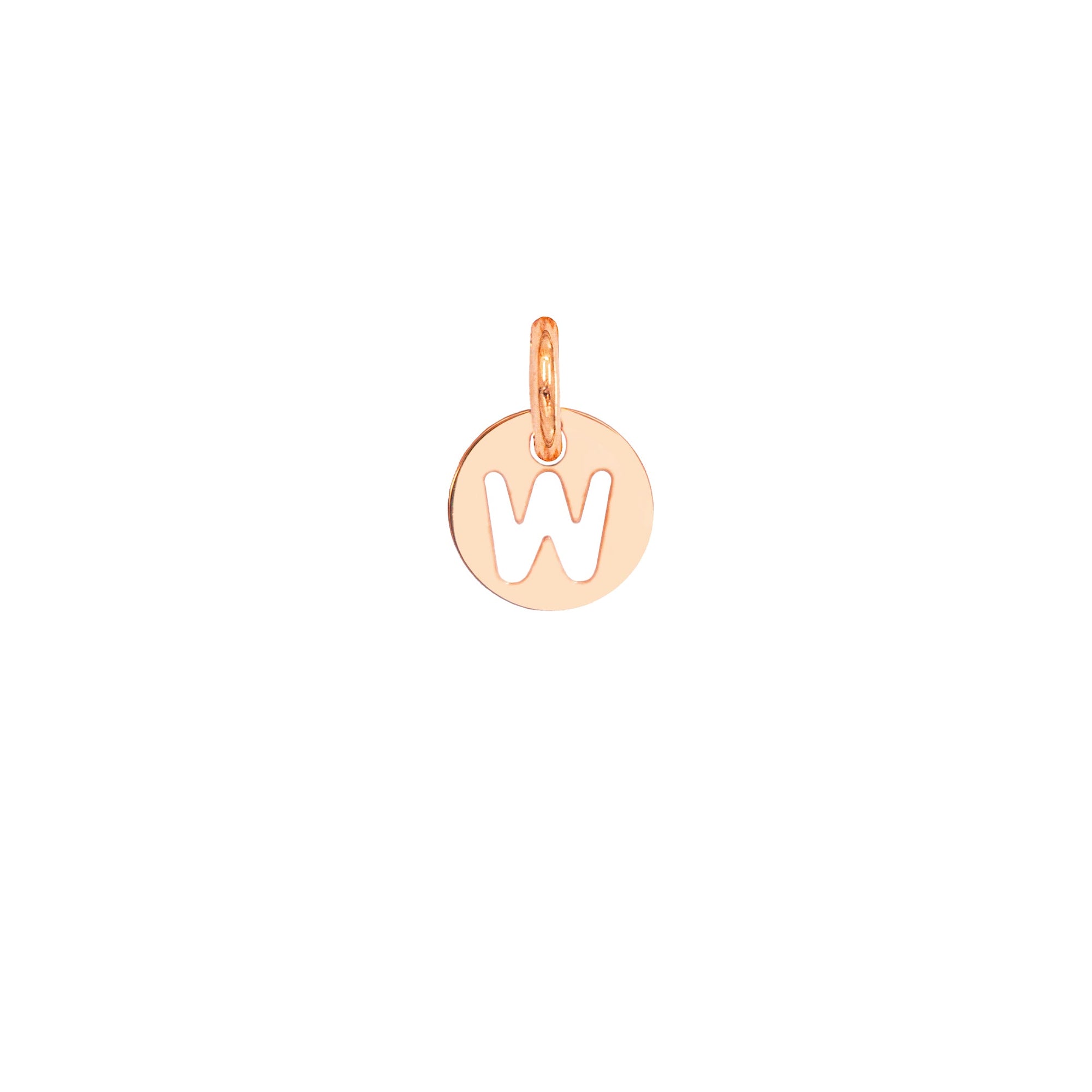 Charm Lettera W in Oro
