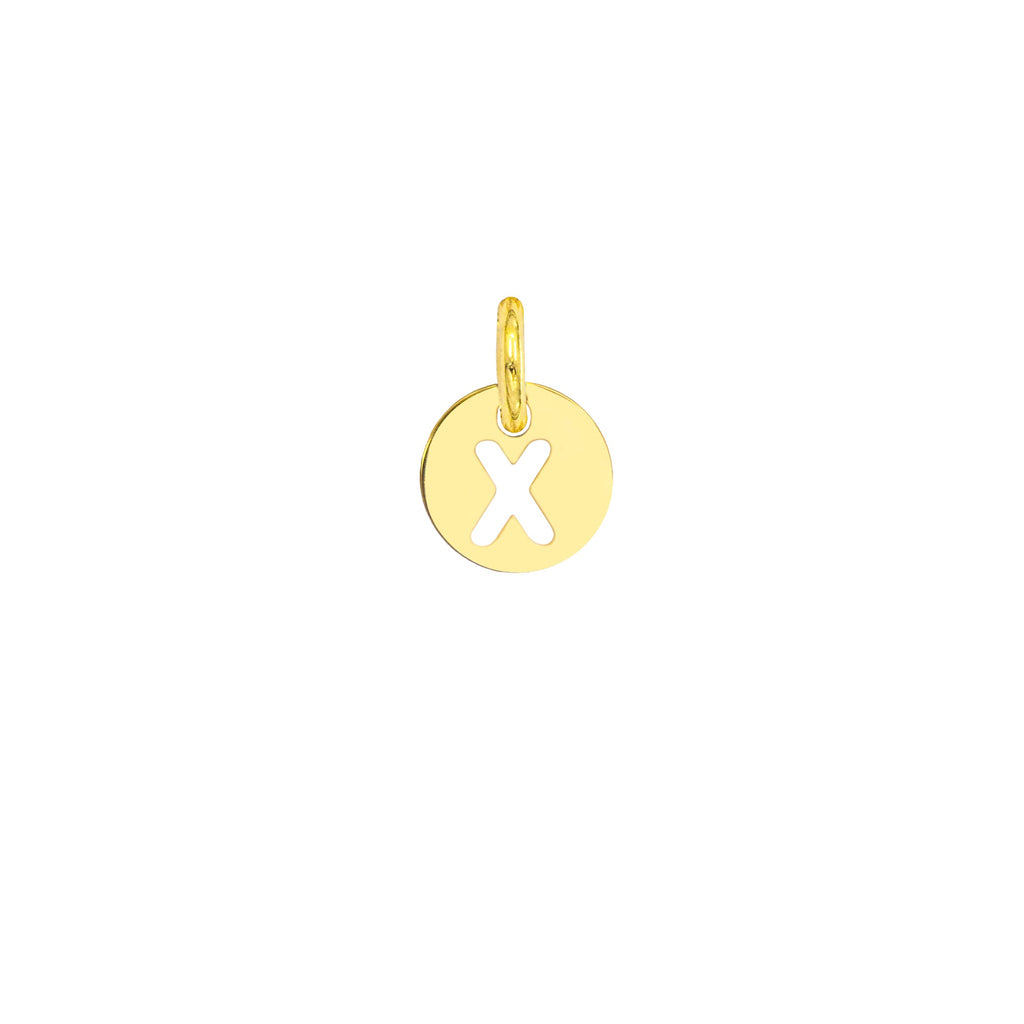 Charm Lettera in Oro – Modello 3 X Oro Giallo