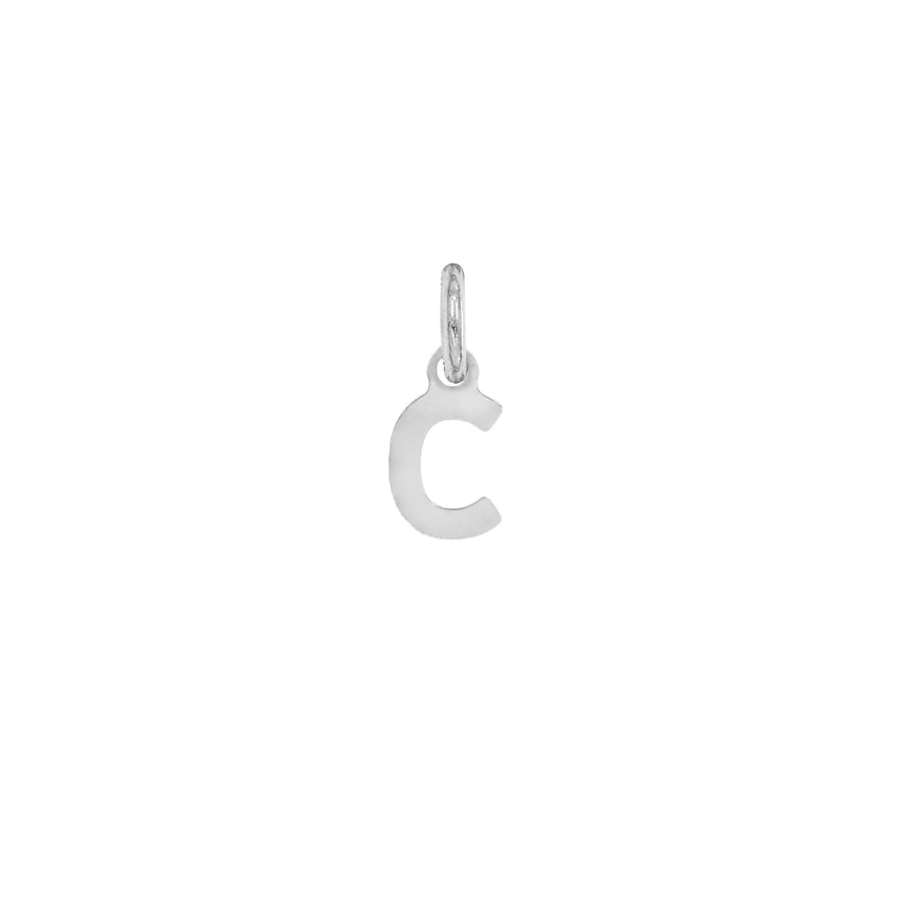 Charm Lettera in Oro – Modello 1 C Oro Bianco