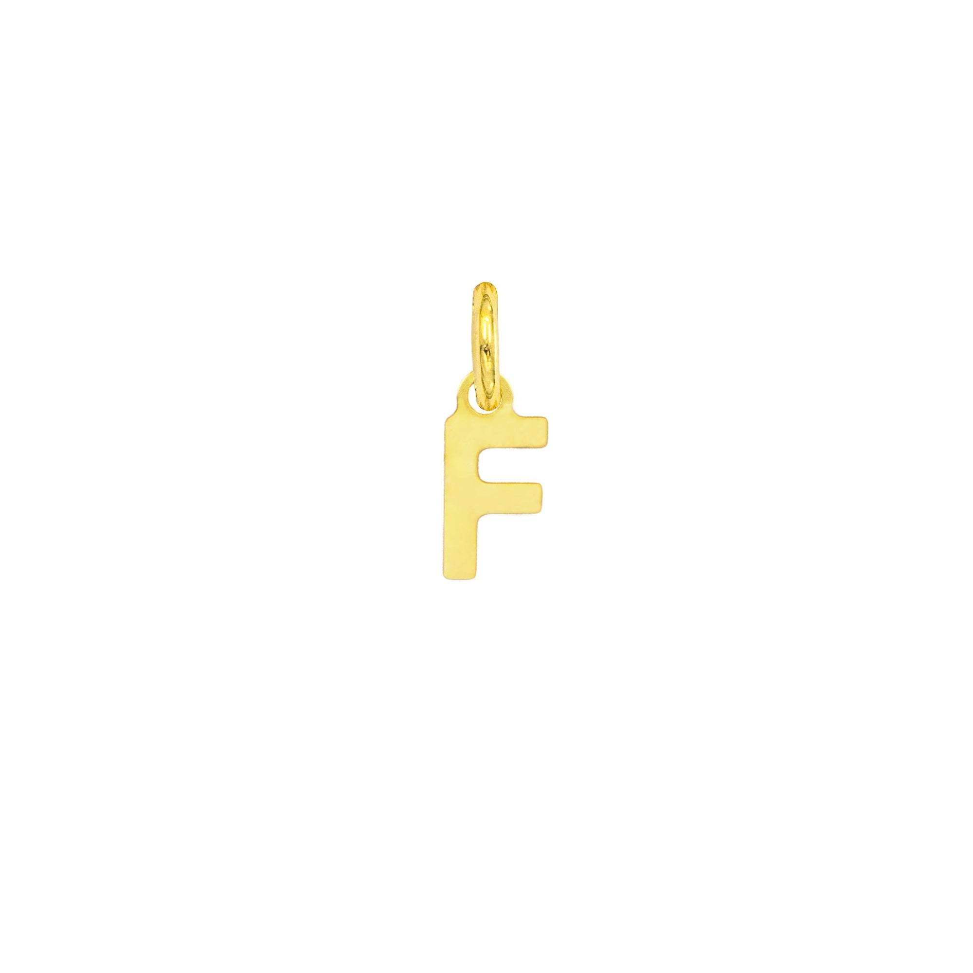 Charm Lettera F in Oro