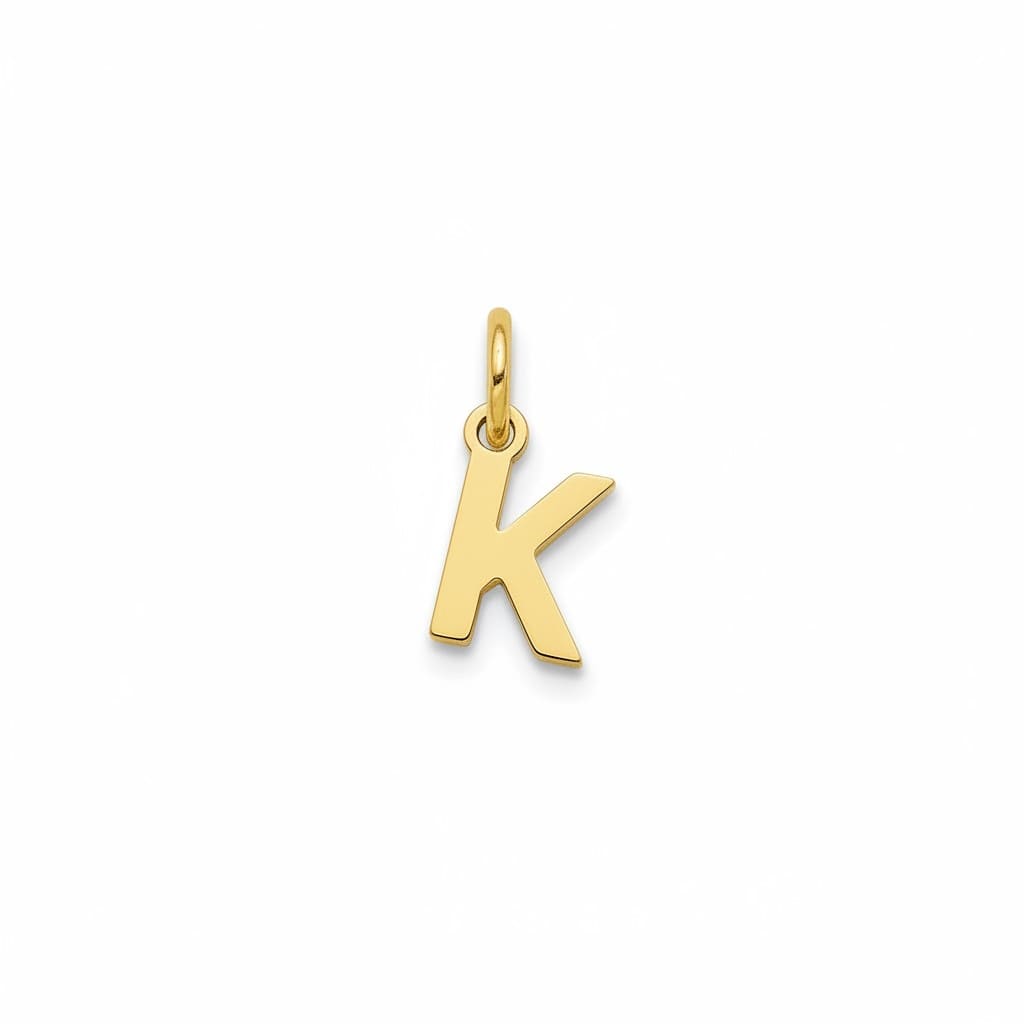 Collana Cordino con Lettera in Oro