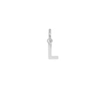Charm Lettera in Oro – Modello 1 L Oro Bianco