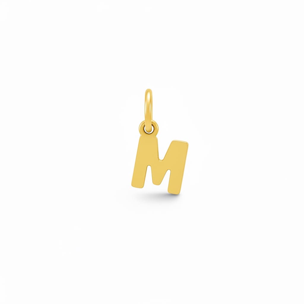 Collana Cordino con Lettera in Oro