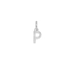 Charm Lettera in Oro – Modello 1 P Oro Bianco