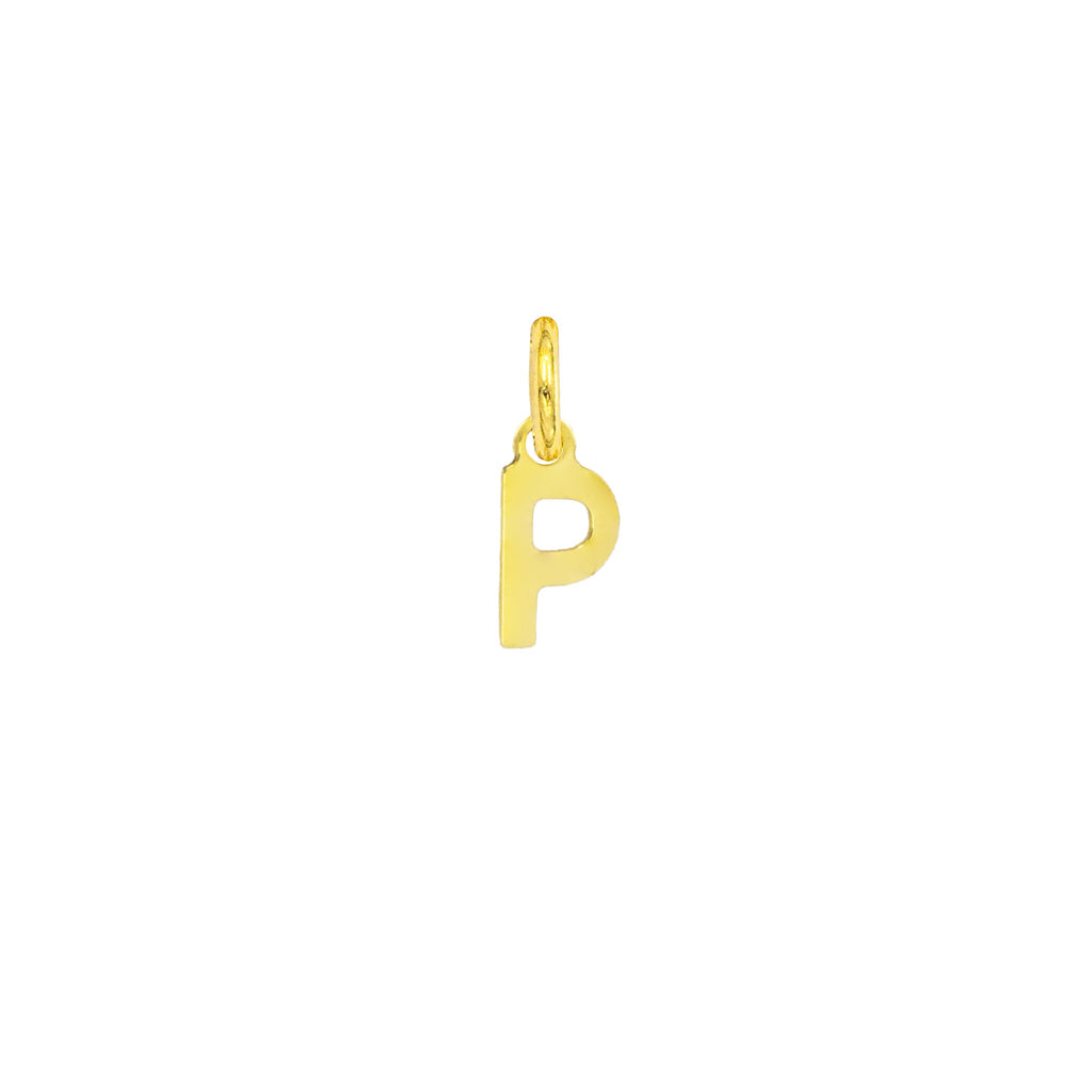 Charm Lettera in Oro – Modello 1 P Oro Giallo