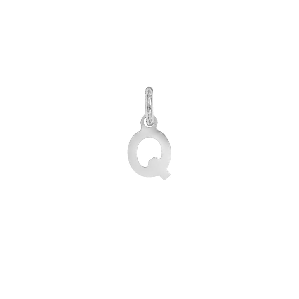 Charm Lettera in Oro – Modello 1 Q Oro Bianco