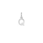 Charm Lettera in Oro – Modello 1 Q Oro Bianco