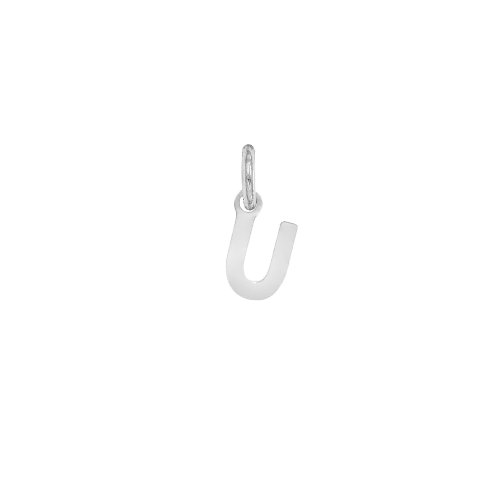Charm Lettera in Oro – Modello 1 U Oro Bianco