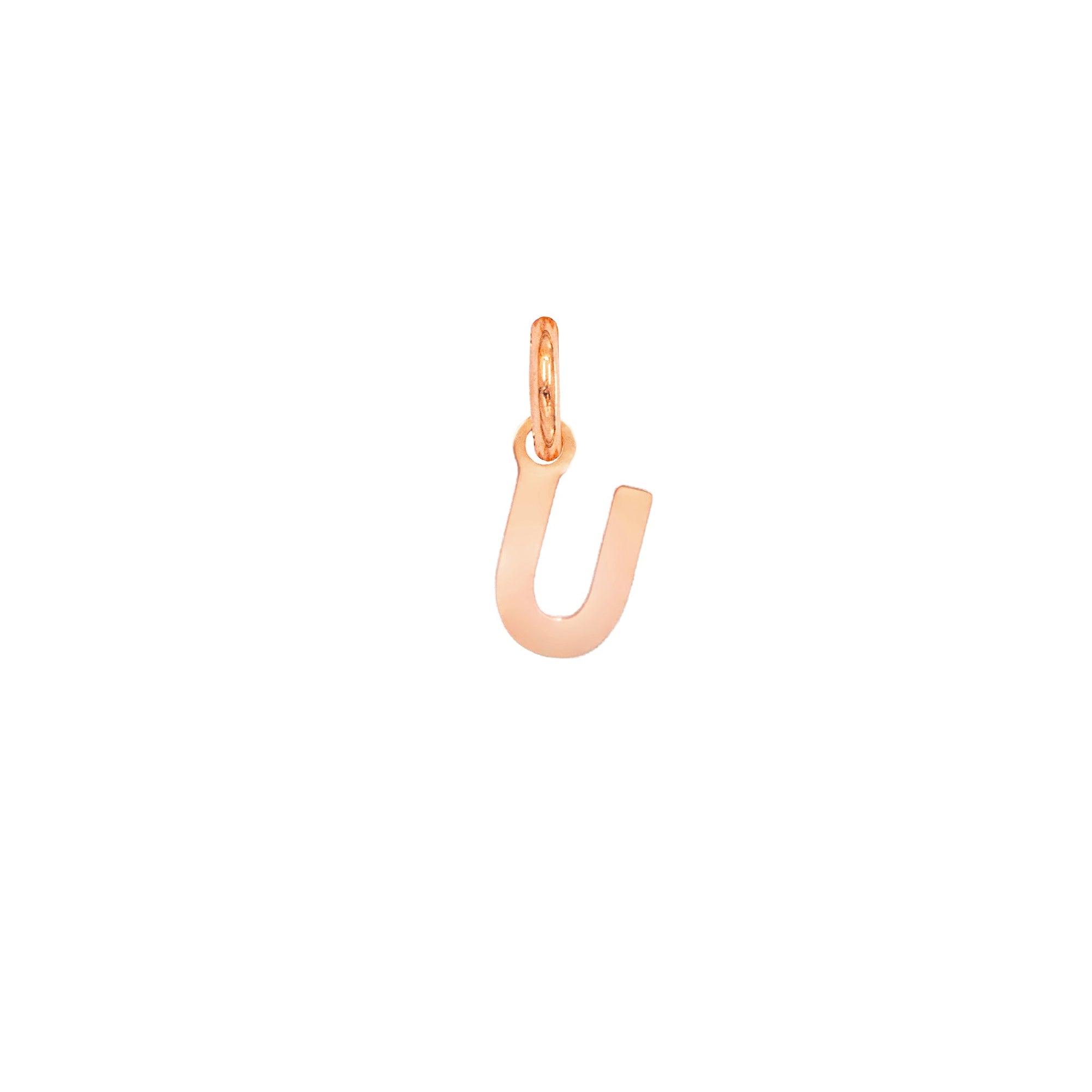 Charm Lettera U in Oro