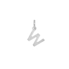 Charm Lettera in Oro – Modello 1 W Oro Bianco