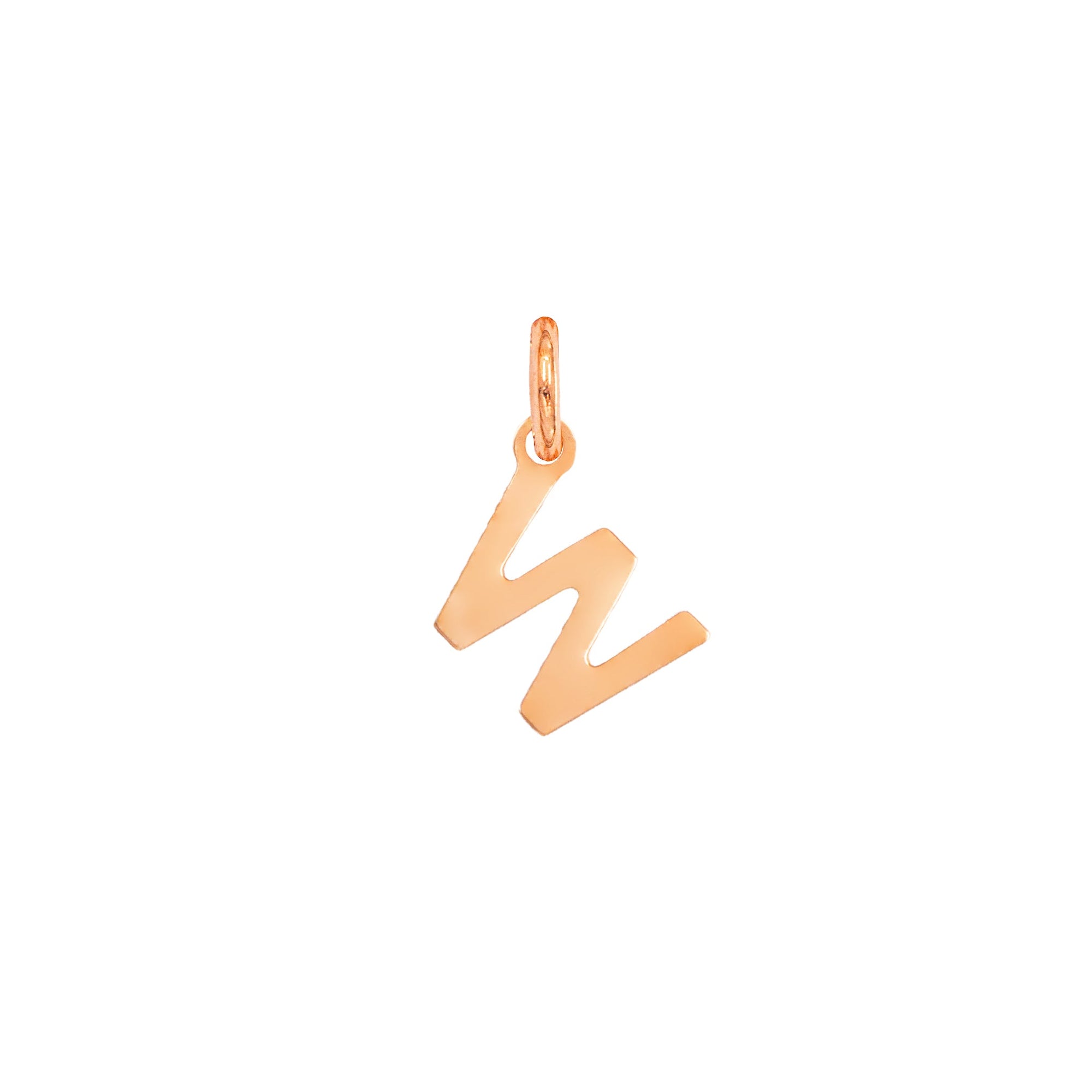 Charm Lettera W in Oro