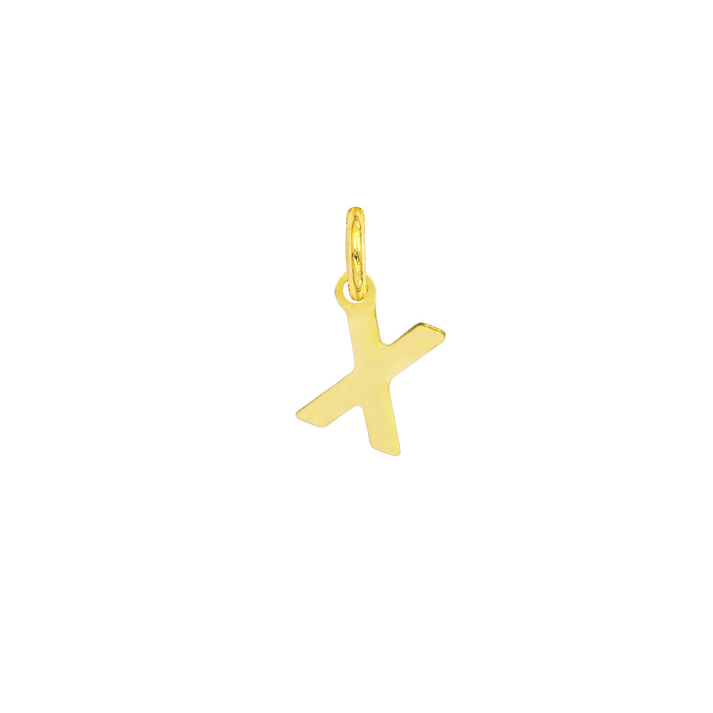 Charm Lettera in Oro – Modello 1 X Oro Giallo