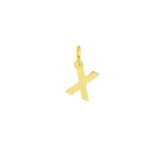 Charm Lettera in Oro – Modello 1 X Oro Giallo