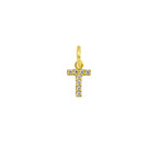 Charm Lettera in Oro e Zirconi – Modello 2 T Oro Giallo