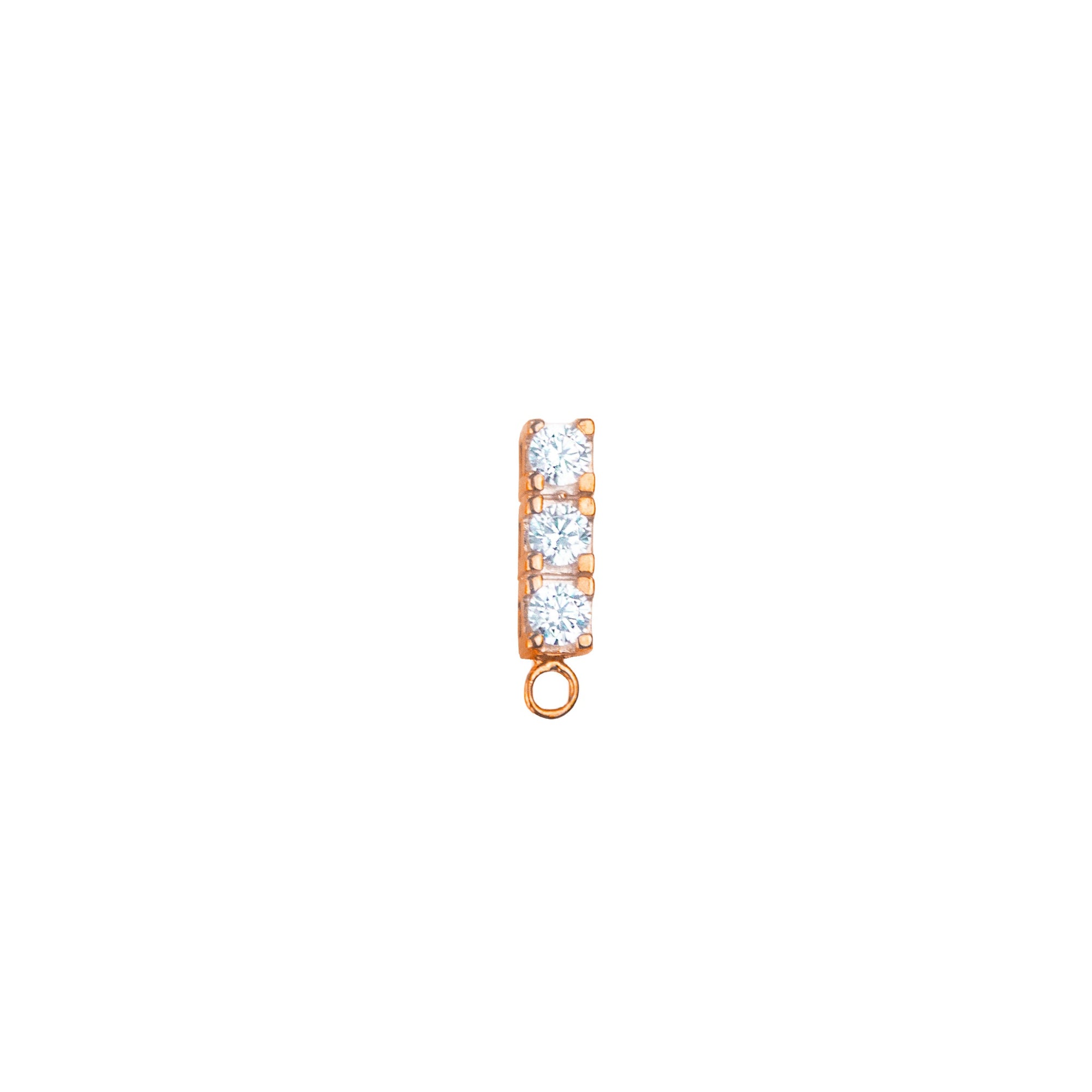 Orecchino in Oro Rosa e Zirconi