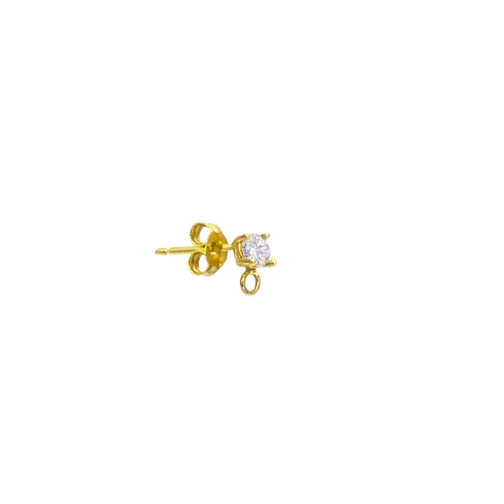 Orecchini in Oro e Zirconi in oro giallo | Facco Gioielli