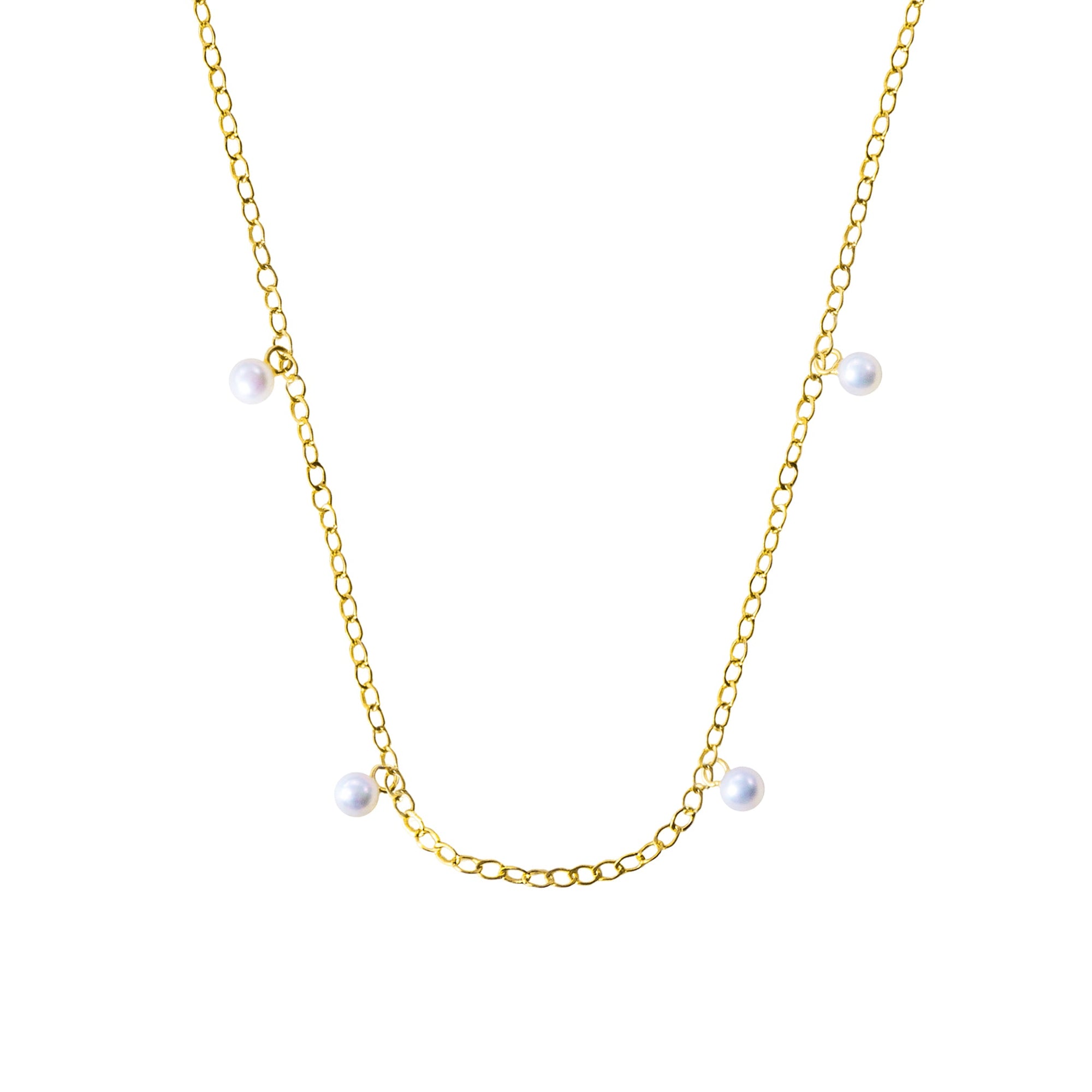 Base Collana in Oro e Perle