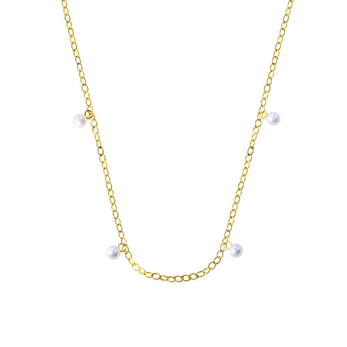 Base de Collar de Oro con Perlas en oro amarillo | Facco Gioielli