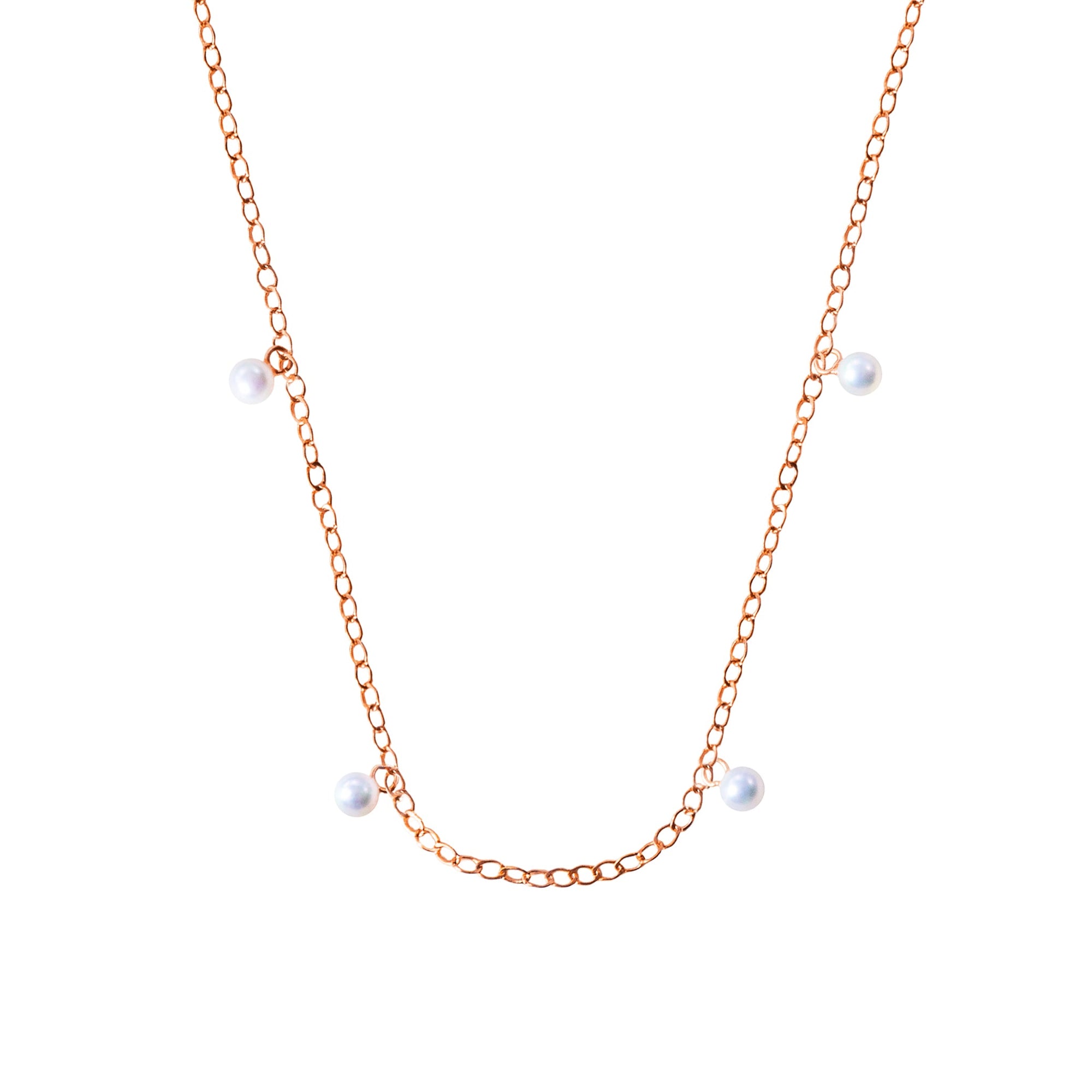Base Collana in Oro e Perle