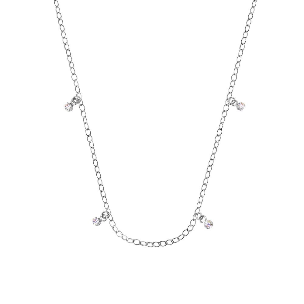 Base Collana in Oro e Zirconi in oro bianco | Facco Gioielli