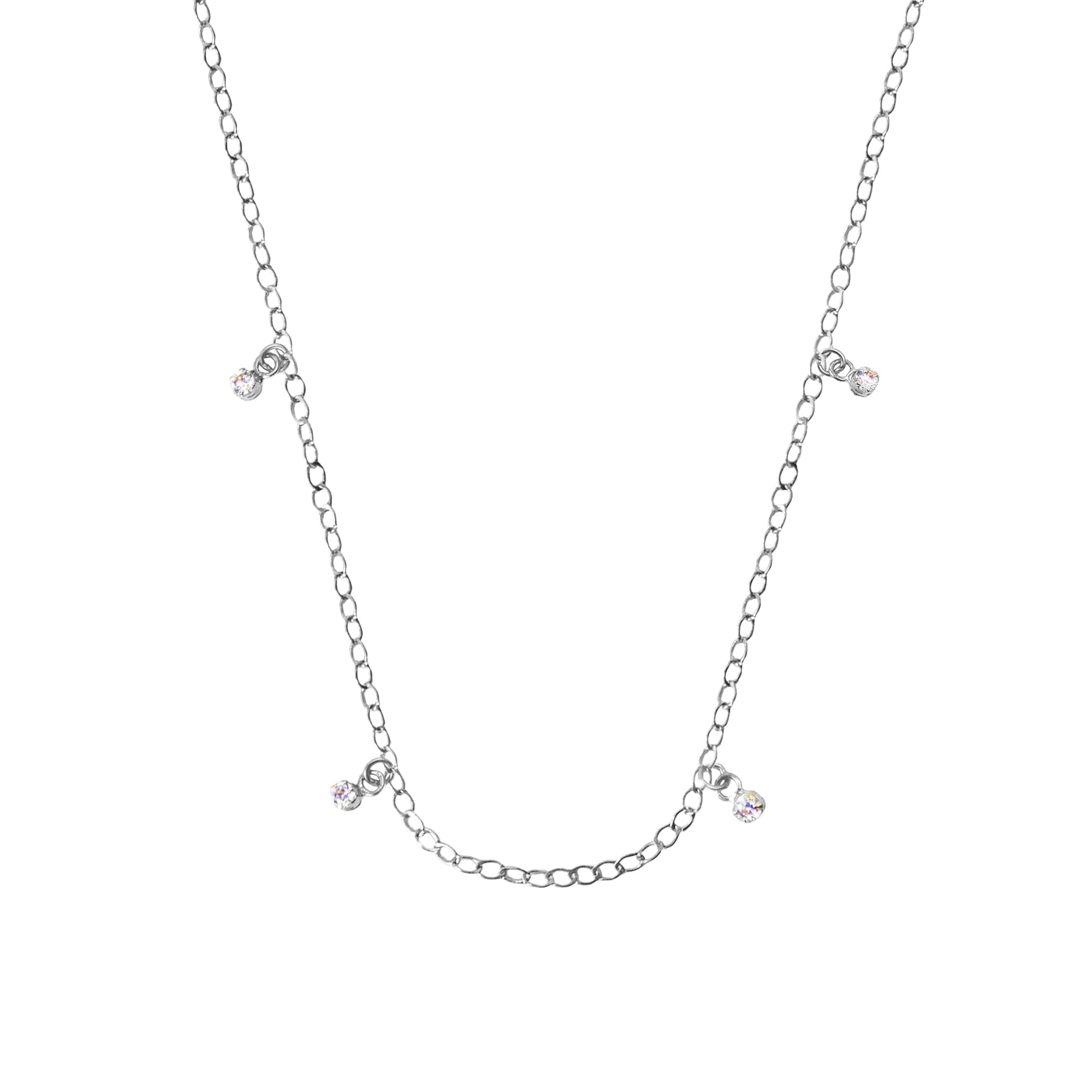 Base Collana in Oro e Zirconi