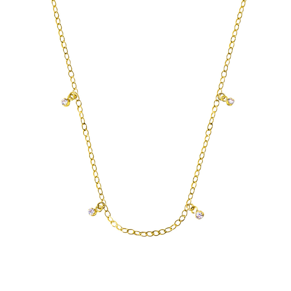 Base Collana in Oro e Zirconi in oro giallo | Facco Gioielli