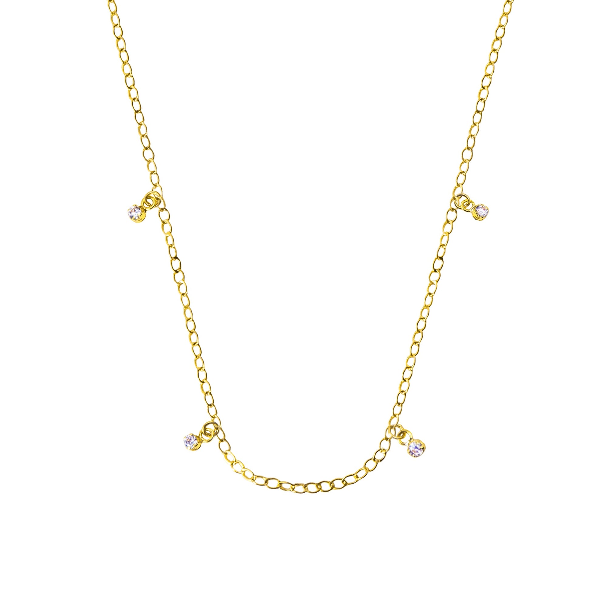 Base Collana in Oro e Zirconi