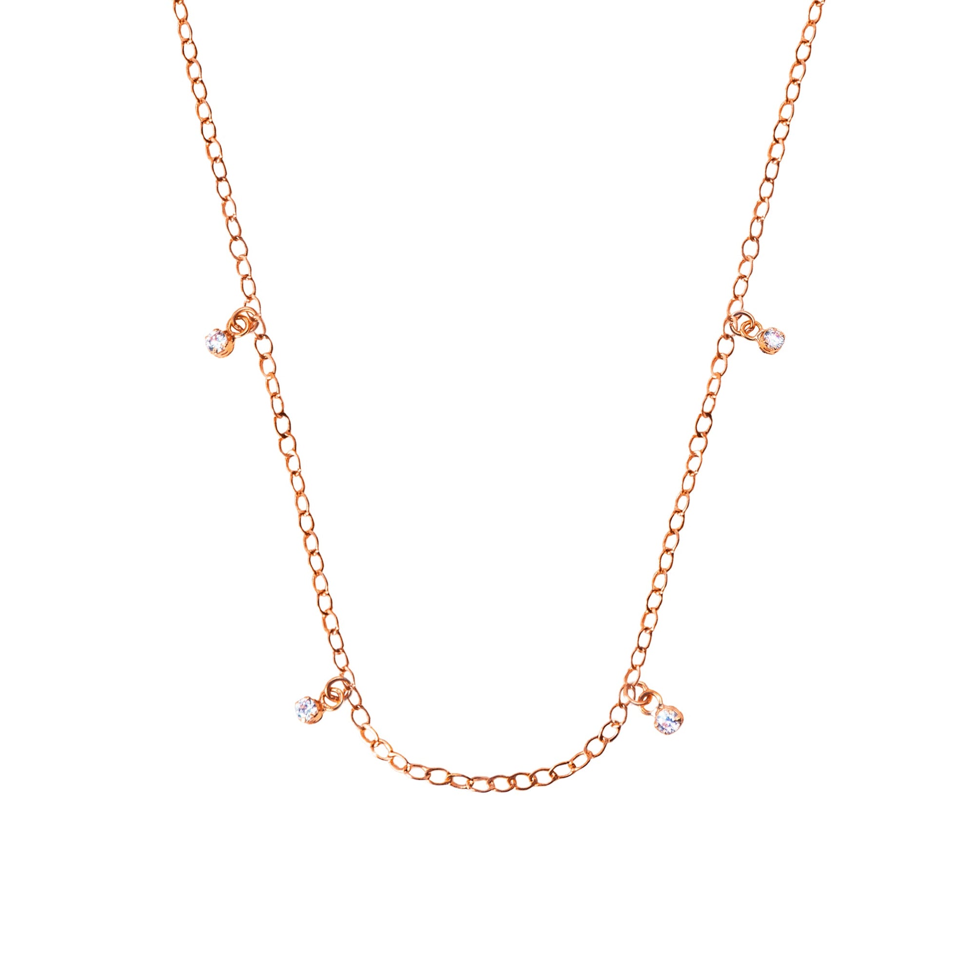 Base Collana in Oro e Zirconi