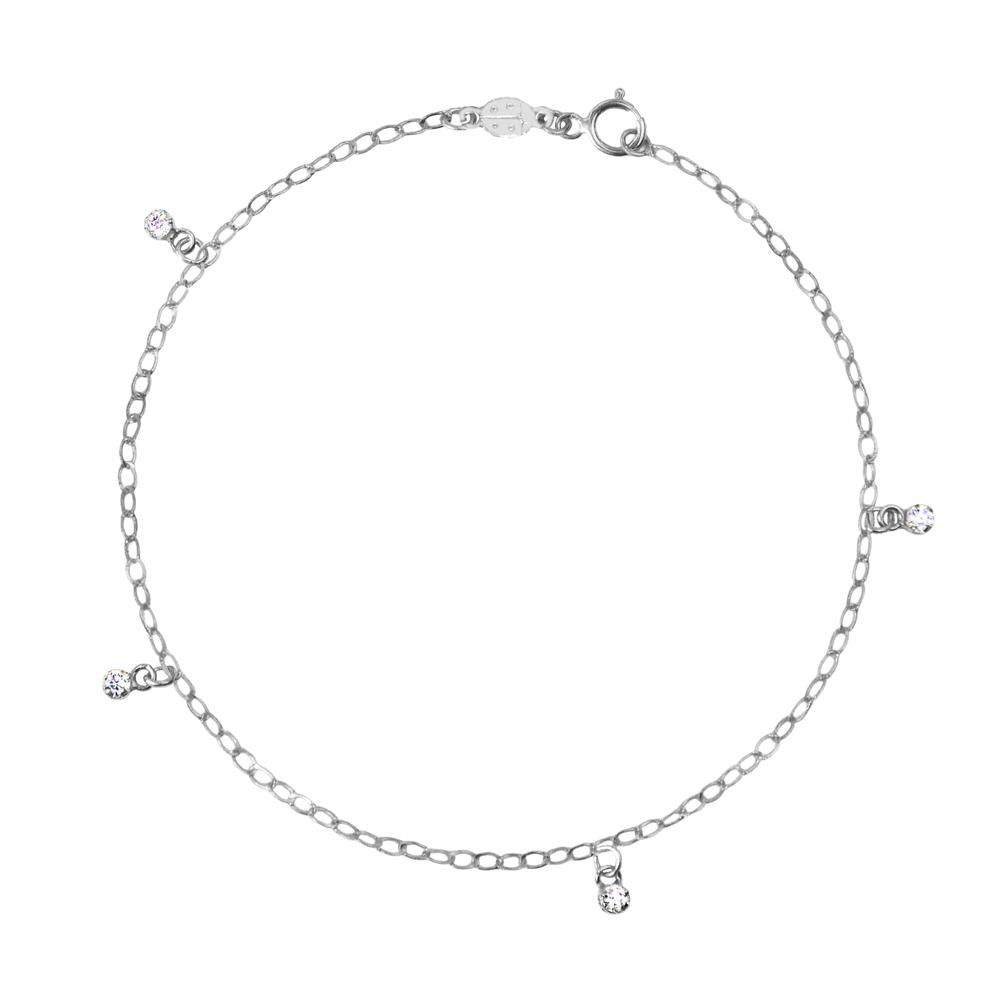 Base Bracciale in Oro e Zirconi
