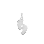 Charm Piedini in Oro in oro bianco | Facco Gioielli