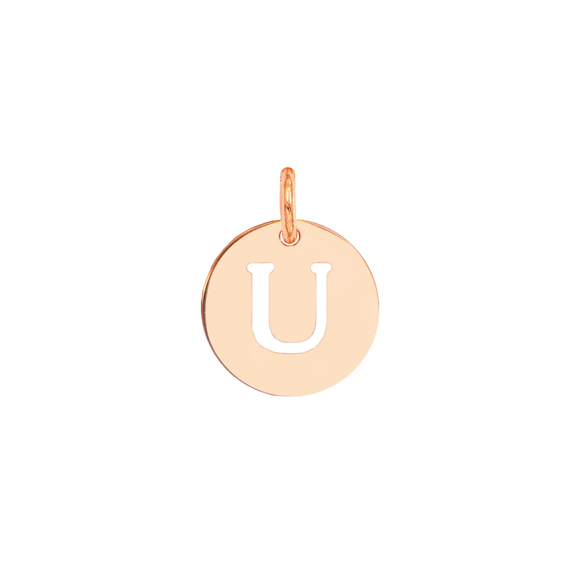 Charm Lettera U in Oro