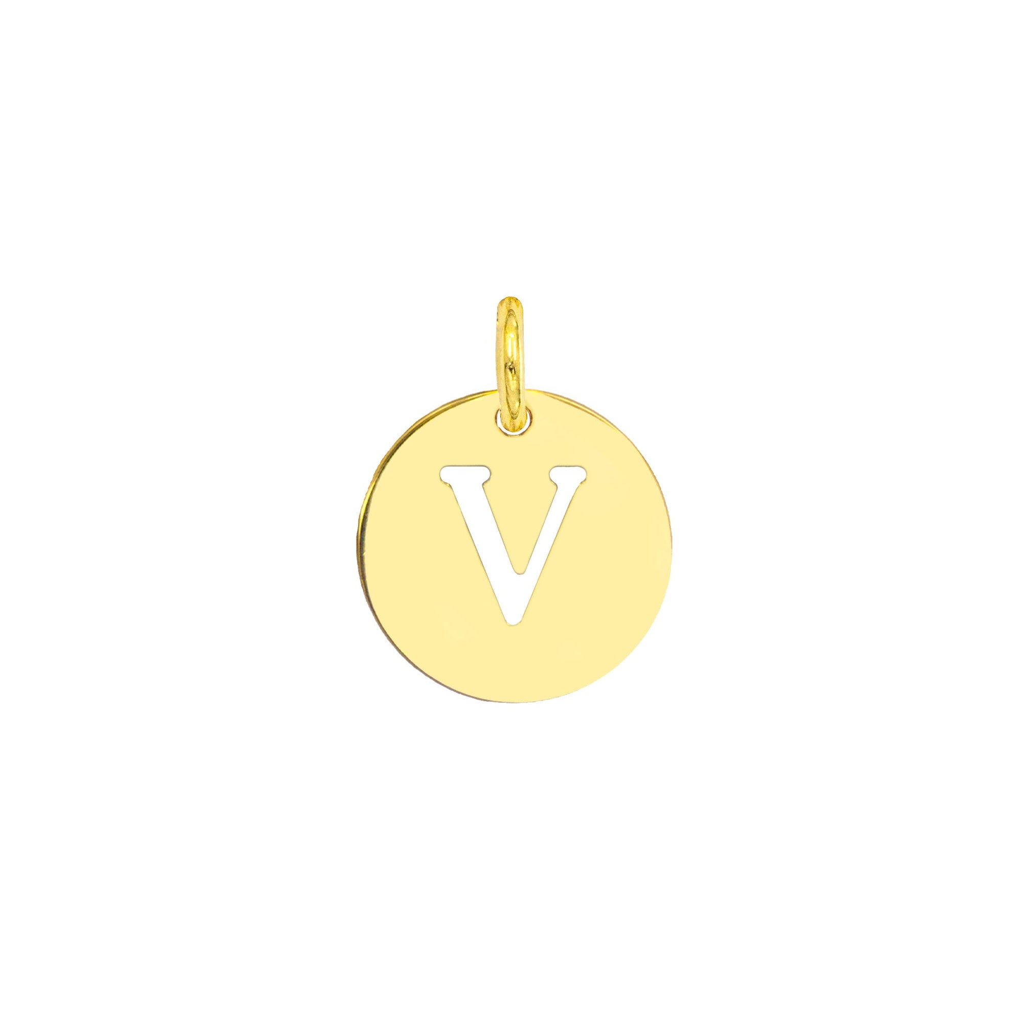 Charm Lettera V in Oro