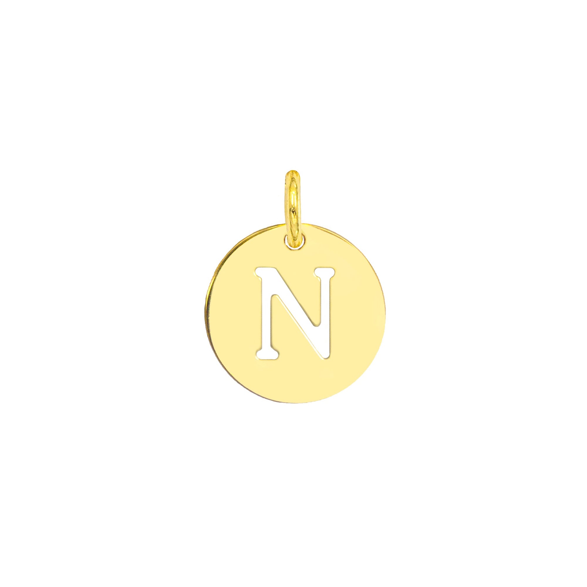 Charm Lettera N in Oro