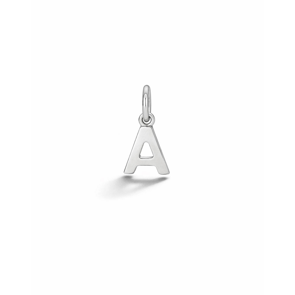 Charm Lettera in Oro – Modello 1 A Oro Bianco