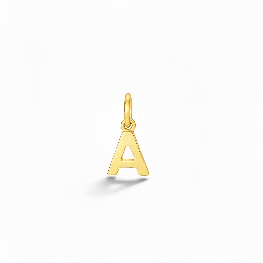 Collana Cordino con Lettera in Oro