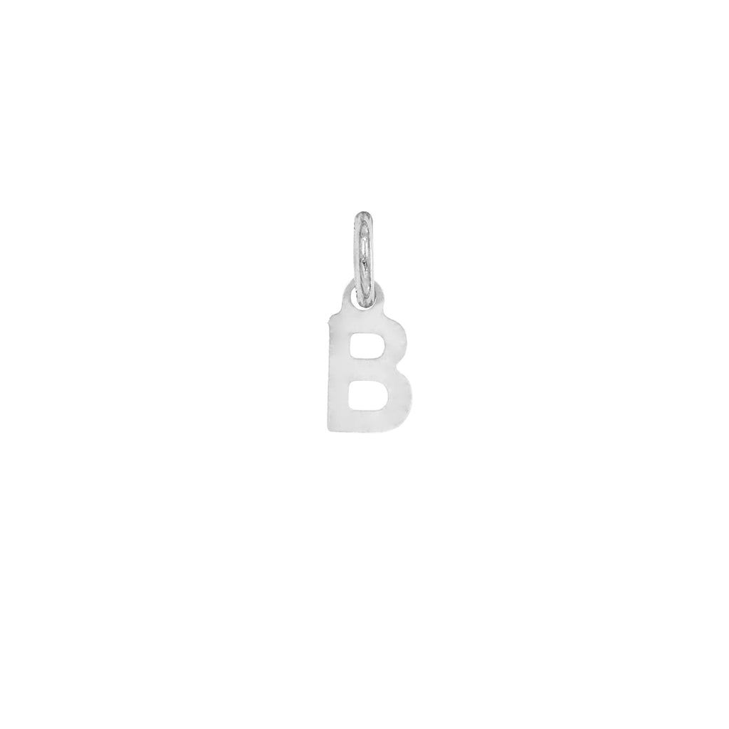Charm Lettera in Oro – Modello 1 B Oro Bianco