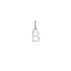 Charm Lettera in Oro – Modello 1 B Oro Bianco