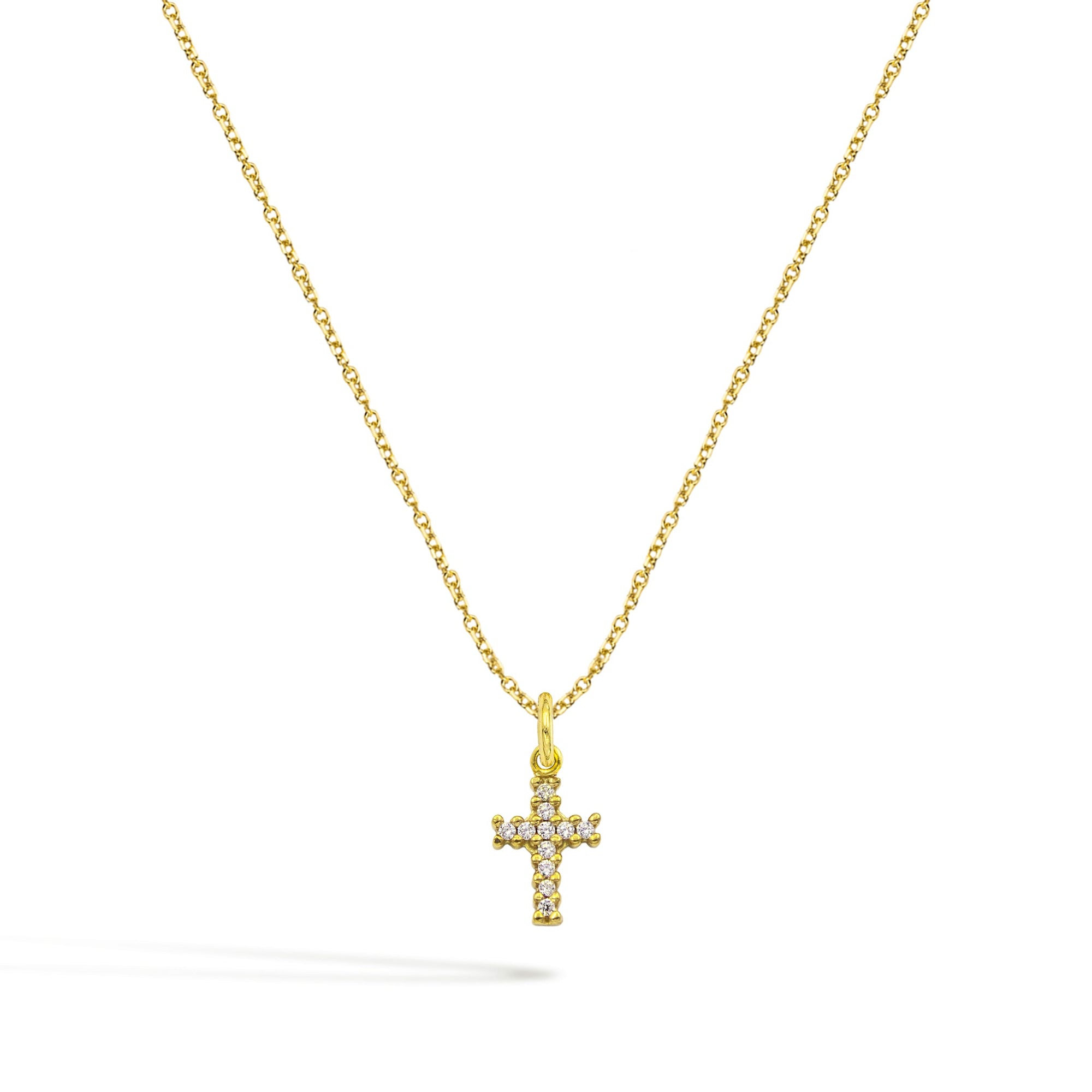 Collana Credo in Oro e Zirconi