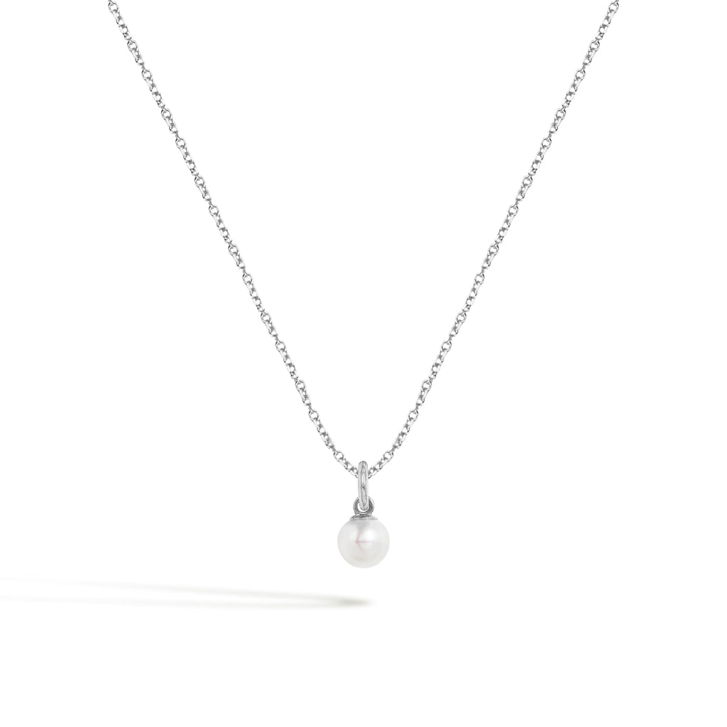 Collana Perla in Oro - Oro Bianco | Facco Gioielli