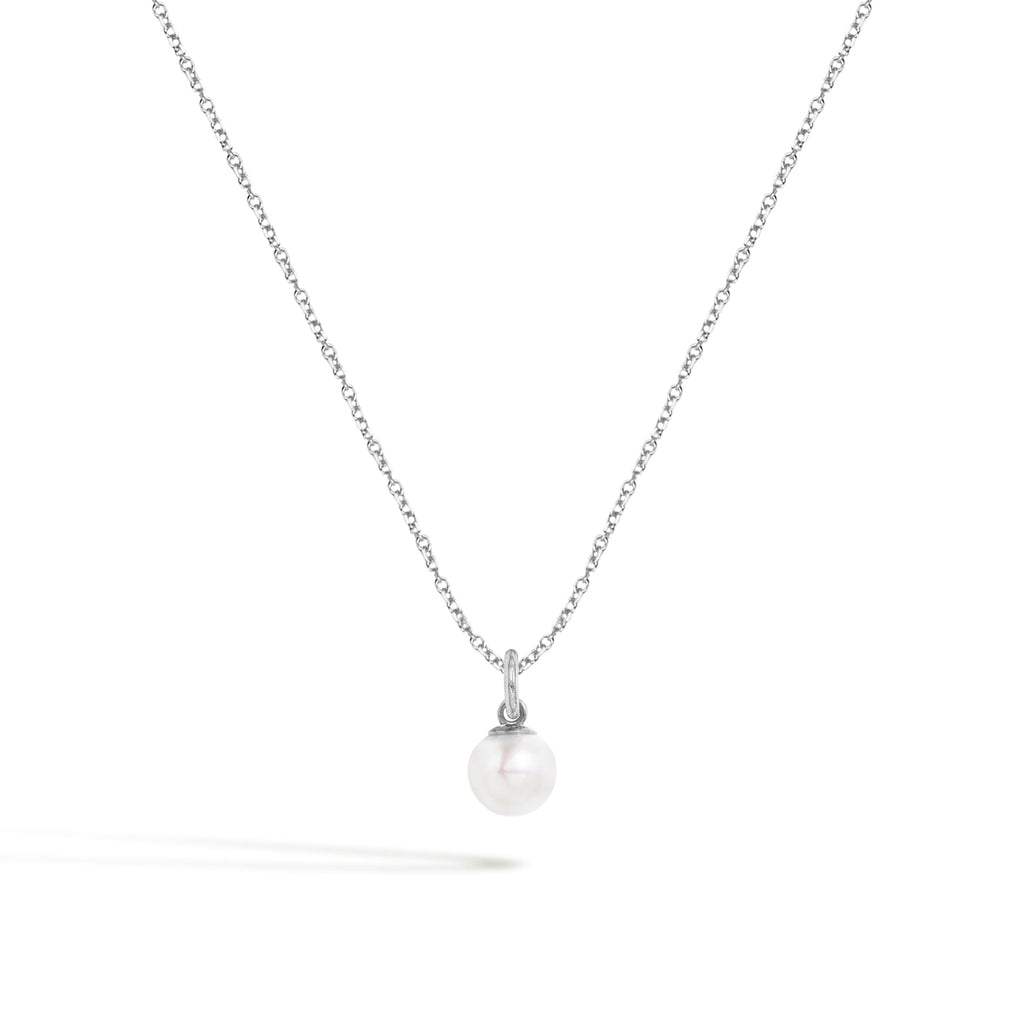 Collana Perla in Oro - Oro Bianco | Facco Gioielli