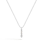 Collana Luce in Oro e Zirconi - Oro Bianco | Facco Gioielli