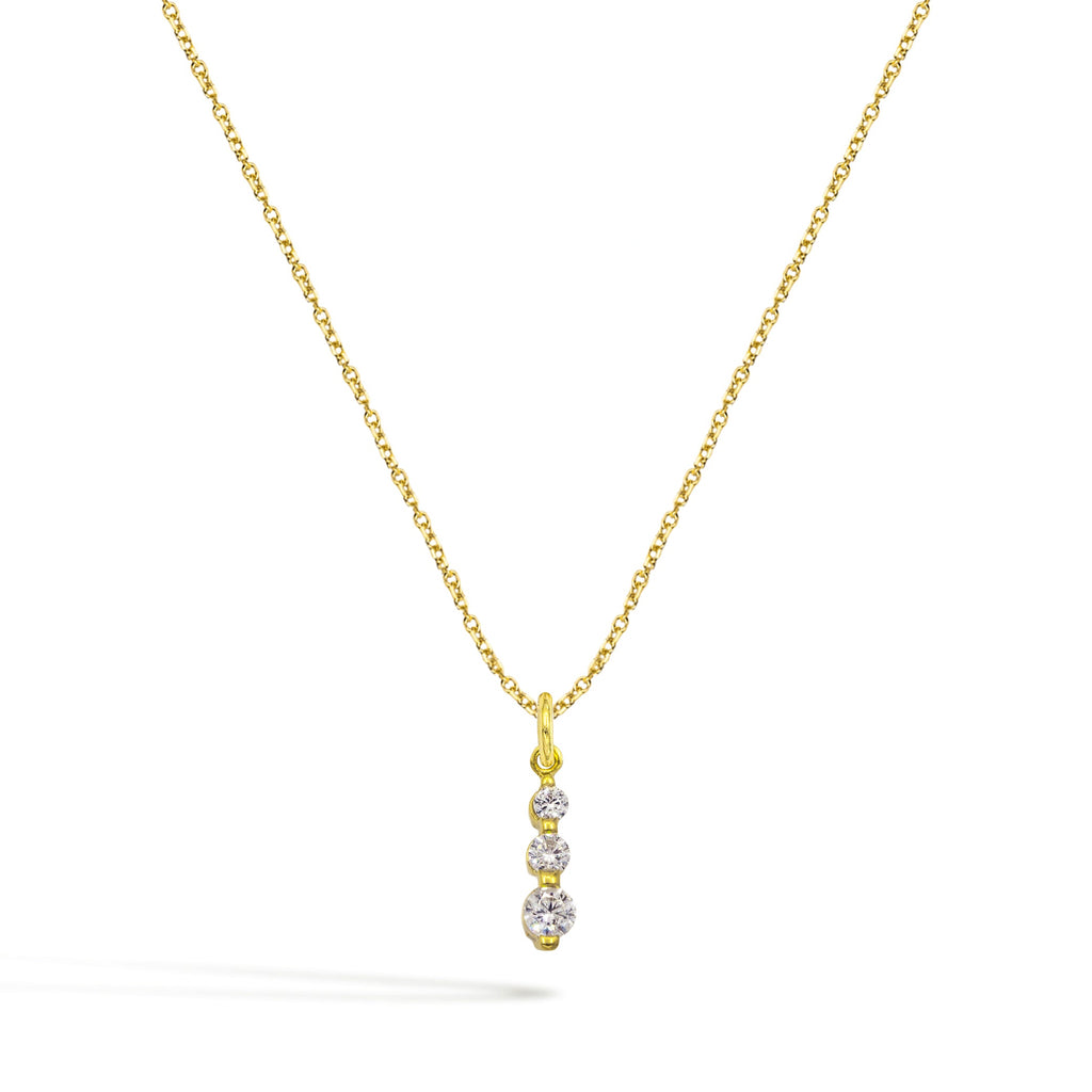 Collana Luce in Oro e Zirconi - Oro Giallo | Facco Gioielli