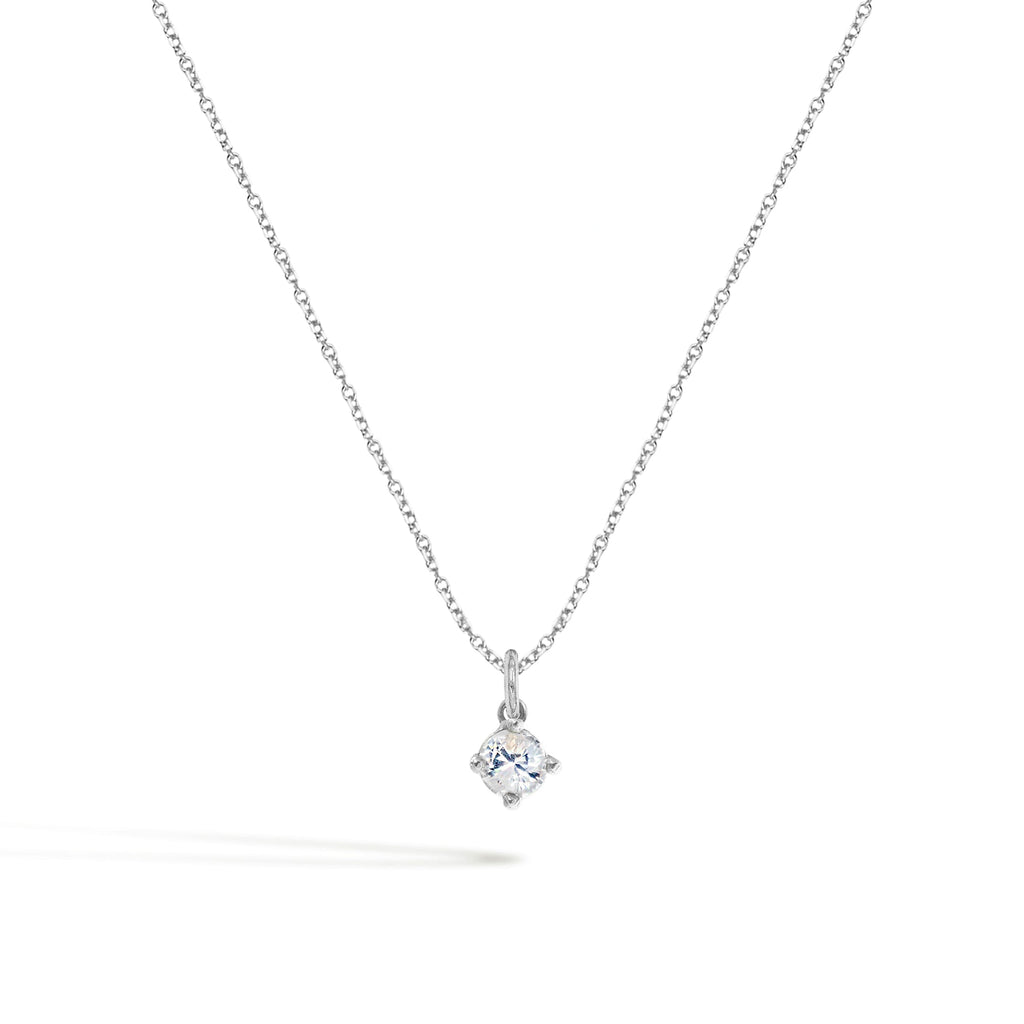 Collana Luce in Oro e Zirconi - Oro Bianco | Facco Gioielli